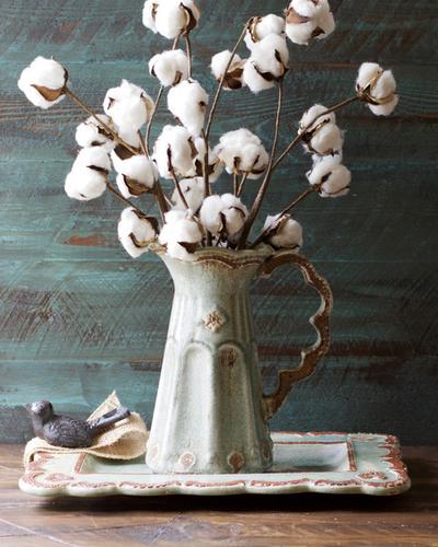 A warmly styled farmhouse interior