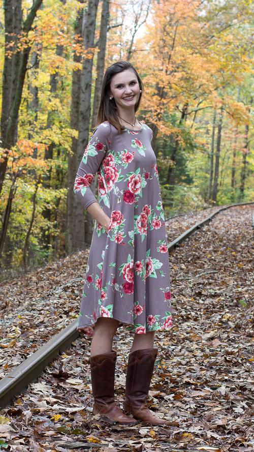 Jemma Floral Midi (S-XL)